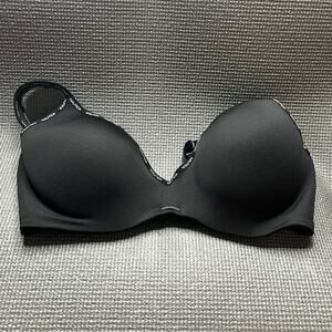 Nautica Intimates Bra Womens‎ Size 40D Black Seamless Logo Trim Underwired